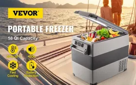 G78740051361557282842 Vevor Car Fridge Freezer Cooler 47.5 Quart Portable Compressor 45l Refrigerator
