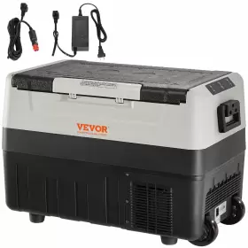 Glbxxczbxs45le5lj Vevor Portable Car Refrigerator Freezer Compressor 48 Quart Dual Zone For Home