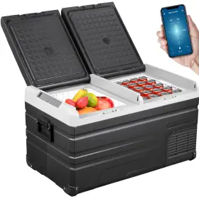 Tww45 Vevor Skyshalo Car Refrigerator 40 Quart Dual Zone Portable Refrigerators -4 -68