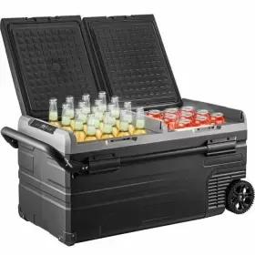 Tww95 Vevor 100 Quart Portable Car Freezer Fridge 12v/240v Cooler Camping Truck