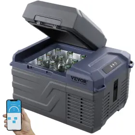Wlczbxx12ldqfht0e Vevor 13 Quart / 12l Portable Car Refrigerator Freezer Compressor Single Zone App