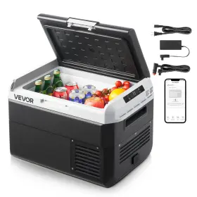 Wlczbxx25ldm7r1y4001 Vevor 12v Car Refrigerator Portable Freezer 26.4 Quart Electric Cooler For Camping
