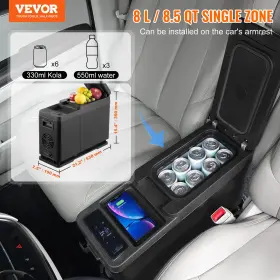 Wlczbxx8ldmljpm0yv9-31462761 Vevor Portable Car Refrigerator Freezer Compressor 8 L Single Zone For Home