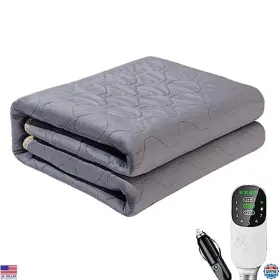 B0cb7pz6pf Visit The Eeyzd Store 12v Electric Car Blanket - Portable Heated For Cars Trucks Suvs Rvs 71 Inch X27