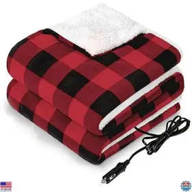 Sl-hcar110fl-rep-up Visit The Sealy Store 12v Heated Car Blanket Portable Electric 3 Heat Settings Auto Shut-off