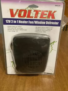 Agd12v Voltek Ahd12v 12 Volt 2in1 Heater Fan/windows Defroster. New