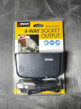 Sm-wa-9139 Wagan 4-way 12v Dc Plug Cigarette Lighter Socket Extender Vehicle Auto Car Truck