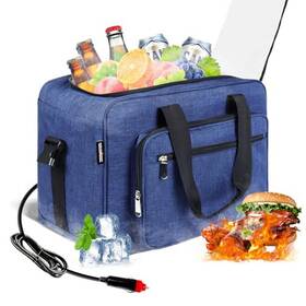 Wildgeek 762949238288 26 Quart 12v Portable Car Electric Cooler Warmer Bag For Vehicles Truckers Usb 2