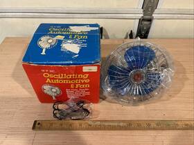 Winner Cf-612 Nos Vintage 12 Volt Mini Car Oscillating Fan With Box Auto Truck Boat Rv 6 Inch