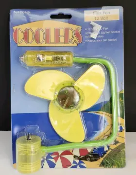 Win-12504 Winplus Coolers Flex Fan 12v Led Car Plugs Into Lighter Socket Vintage 2004