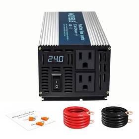 Wzrelb Se120024 1200w Pure Sine Wave Inverter 24v Dc To 110v Silvery White