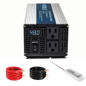 Wzrelb Sevc60048rc 600w Pure Sine Wave Inverter 48v Dc To 110v Silvery White