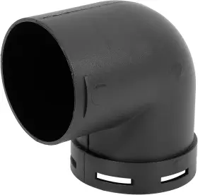 A20111800ux0044 X Autohaux 60mm Car Heater Warm Air Ducting Pipe Elbow Outlet Connector Black Pl