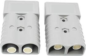 X-haibei 711181340594 350a Quick Connect Battery Disconnect Plug For Winch Trailer 2/0 Gauge Gray