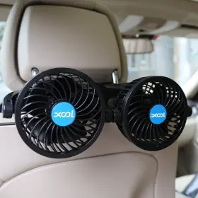 Hx-t205e Xcool Xool12v Electric Car Fans For Seat Headrest 360 Degree Variable Speed Truck