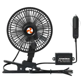 Fan118 Xggya 12v Oscillating Fan Portable Clip For Car Truck Rv Boat - 8 In