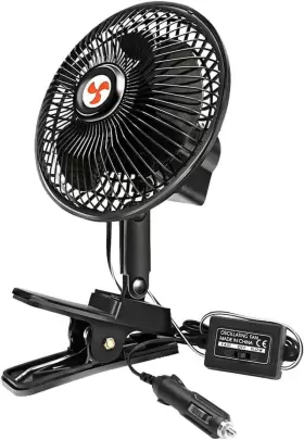 Win-117 Xggya 12 Volt Oscillating Fan 6 Inch Portable Car With Cigarette Lighter 360 Co
