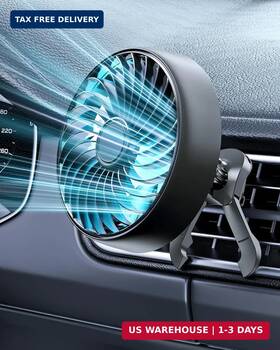 Xuenair 702214757663 Usb Ac Fan For Car Suv Van Pickup Truck Rv Vehicles Air Vent To Bo