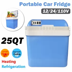 18s06741 Xukey Electric Cooler Warmer Portable Car Fridge 24l/25 Quart And Home Freezer Rv
