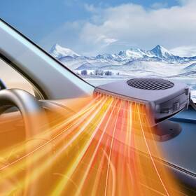 Xximuim 5341242 Car Heater 12v 200w Fast Heating And Cooling Fan Portable Windshield Defogger A