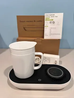 Pt-502 Yesinaly Coffee Mug Warmer And Cooler With Fast Wireless Charger Home Office Use