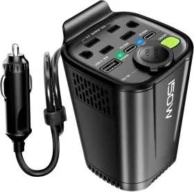 Yixxi 704090860260 150w Car Power Inverter Cup Holder Dc 12v To 110v Plug Adapter Outlet