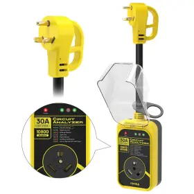 10800 Yomile 781111277467 30 Amp Rv Surge Protector With Circuit Analyzer And Guard Joules