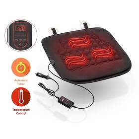 Zone Tech Se0018 Car Heated Seat Cushion Hot Cover Auto 12v Heater Warmer Pad