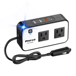 200W Car Power Inverter, Pisfau Dc 12V To 110V Ac Plug Adapter Outlet Wit... New. Price: $31.11.