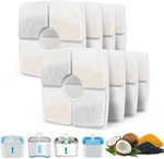 8-PACK Cat Water Fountain Replacement Filters, Compatible With 84OZ/2.5L New. Price: $16.19.