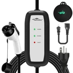 Topautogear 16A Charger, Portable Level & 2, J1772 Compatible 110V/240V New. Price: $91.99.