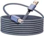 Printer Cable 25 Ft, Long Usb Cord 2.0 Type Male To Sc New. Price: $16.54.