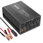 Inverter 12V To 110V, Dc Car Power For 600W, Black New. Price: $52.04.