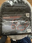 New Hot Headz Geared Up Heated Car Cushion Black One Size 36" X 17". Price: $25.00.