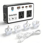 200W Voltage Converter To Europe Step Down Travel Power Adapter With 4 Usb New. Price: $46.97.