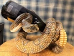 South West Rattlesnake Wine Bottle Holder Decor Barware Party Gift Used. Price: $35.00.