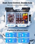 Car Refrigerator 37QT Dual Zone Portable Freezer W/ Wheels App Control New. Price: $293.99.