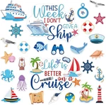 27PCS Cruise Door Decorations Magnetic, Large Nautical Ship Magnets Reusable Fun New. Price: $14.20.