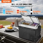 Portable Car Refrigerator 61.5QT Dual Zone Freezer -4 68 12V New. Price: $470.99.