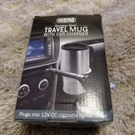 HIDR8 Stainless Steel 14OZ Travel Mug With Car Charger 12V New Open Box. Price: $13.99.