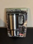 Plug Mug Coffee Stainless Steel 18OZ Heated Warmer Car New Sealed. Price: $15.99.