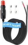 16.4FT Thermoelectric Cooler Power Cord W/fuse,upgrade 12V/24V 16AWG New. Price: $15.29.