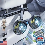 Xuenair Car Fan For Backseat Kids Baby Dog, Dual Head Battery Powered New. Price: $42.99.
