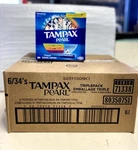 Set Of 6-TAMPAX Pearl Tampons Trio Pack, Super/super Plus/ultra Absorbency 34 Ct New. Price: $22.49.