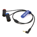 Eonvic 3.5MM Right-angle Trs To Double Low-profile Xlr Pin Male Y Cable For... New. Price: $59.79.