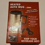 Totes Heated Auto Mug 16 Oz Stainless Steel 12V Portable Cup Open. Price: $14.00.