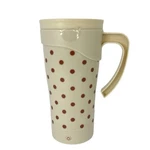 Travel Mug 13.5OZ Self Stirring Polka Dots Cream Red Coffee Drink Cup Target New. Price: $13.99.