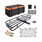 Hitch Mount Cargo Carrier Basket 53"*19"*5"+WATERPROOF Bag Cu... Usa Fast Ship New. Price: $210.91.