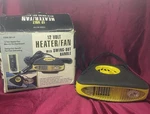 12V Vehicle Heater & Fan Defroster Item 96144 Plugs Into Cigarette Lighter Open. Price: $13.00.