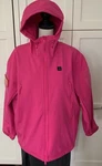 Dewbu Women's Soft Shell Heated Jacket With 12V Battery Pack Fuchsia Pink Size Pre-owned. Price: $42.00.